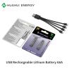 Buy cheap 1.5v 400mAh Aaa Lithium Battery , AAA 01 Micro Usb Charging Battery from wholesalers
