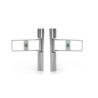 Buy cheap 168mm Column Clear Toughened Glass Swing Turnstile Face Recognition from wholesalers