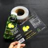 Buy cheap Custom Vinyl Clear Transparent Label Sticker Matte Beverage Water Juice from wholesalers