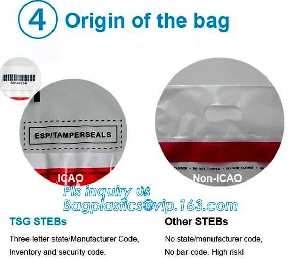 custom logo tamper tear proof plastic bank money envelopes mailing bag, Security Bag/Printed Plastic Security Bags For M