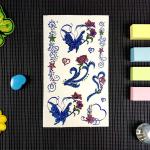 0.7mm Realistic Tattoo Sticker Water Transfer Stickers For Body Decoration