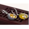 Buy cheap Thai Sterling Silver Yellow Chalcedony Drop Retro Earrings (E170619YELLOW) from wholesalers