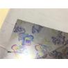 Buy cheap 0.15mm Reflective Garment Leather Fabric Printed With Blue Flowers For Outdoor Coat from wholesalers