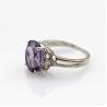 Buy cheap Fashion Jewelry Rose Gold Plated 925 Silver Ring 9mmx11mm Pink Cubic Zircon (R241) from wholesalers
