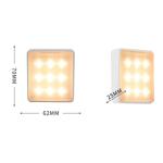 Dual Color Dimmable 6000K 0.5watt Remote Control Under Cabinet Light