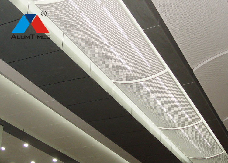 Irregular Aluminium Perforated Ceiling With Aluminum Alloy 1100 3003 Material