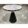 Buy cheap Round Contemporary 75cm 80cm Marble Iron Coffee Table from wholesalers
