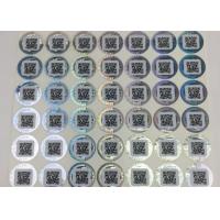 Buy cheap Disposable Qr Code Anti Counterfeiting Stickers Flexographic Printing product