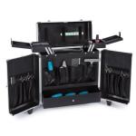 Aluminum Printing Hairdresser Tool Case , Professional Rolling Hairdressing