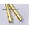 Buy cheap YC12 Shiny Gold Aluminum Tile Edge Trim / Corner Brace For Decoration Or Construction from wholesalers