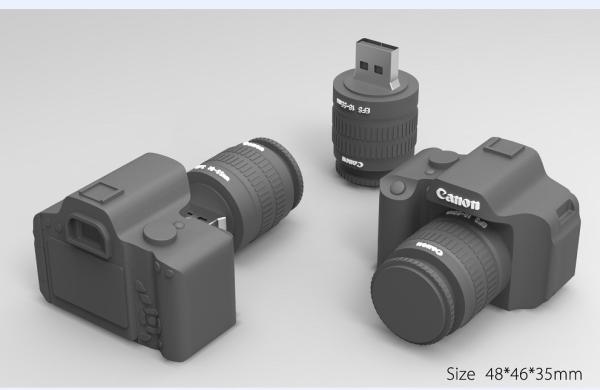 Buy cheap 3D Camera PVC USB Flash Drive with Logo Embossed New Mould from wholesalers