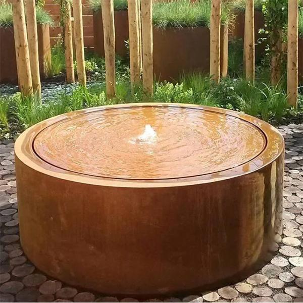 Buy cheap Rusty Corten Steel Water Feature Customizable from wholesalers
