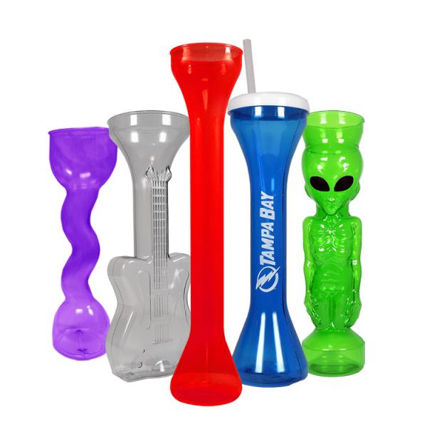 Buy cheap Food Grade Alien Yard Cups Shatterproof Plastic Yard Glass Dishwasher Safe from wholesalers