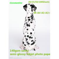 Buy cheap 140gsm satin/semi-glossy inkjet photo paper waterproof product