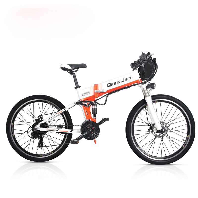 Full Suspension Mountain Style Electric Bike with Double Battery and 120KM Long Range