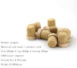 Wooden stopper for wine bottle Natural Wooden Cork Stopper Wine Bottle Stopper