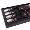 Buy cheap 6 Iron Elastic Strap Clip 3.5cm Mens Leather Suspenders Vintage from wholesalers