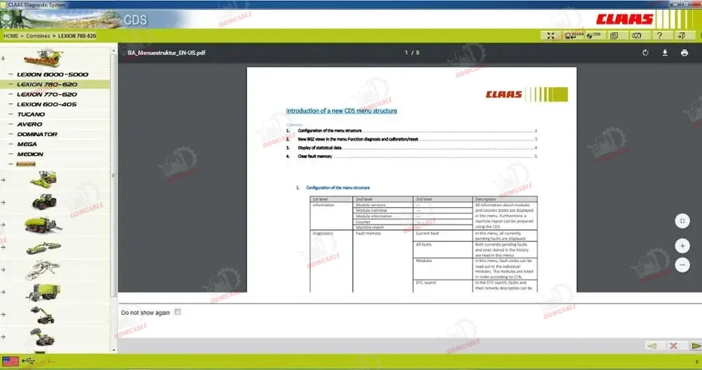 2024 Diagnostic Tool FOR CLAAS interface CANBUS MetaDiag Agriculture Construction Truck Excavator Diagnostic Tool+CF19