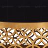 Buy cheap Round Black Dia 95cmx40cm SS Coffee Table Glass Top Stainless Steel base from wholesalers
