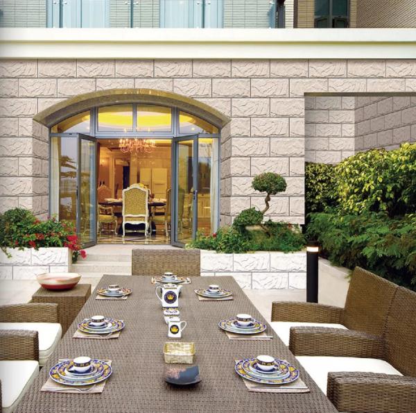 Buy cheap PRIMERA 9.8mm Ceramic Stone Wall Tile White , 300x600mm Slate Beige Tile from wholesalers