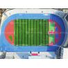 Buy cheap Iaaf Approved Standard Sky Blue Spray Coated Sandwich Athletic Rubber Running Track For Sports Fields from wholesalers