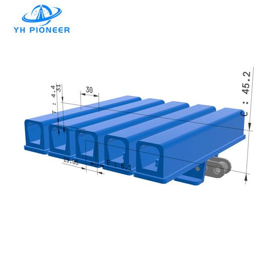 Buy cheap Carbon Steel Conveyor Chain Plate With EPDM Clamps For Bottle Elevation And Turning from wholesalers