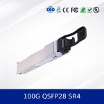Buy cheap Qsfp-100g-Sr4 100gbase-Sr4 Qsfp28 Optical Transceiver Module 850nm 100m Dom MPO-12 Mmf Fiber Optic Transceivers from wholesalers