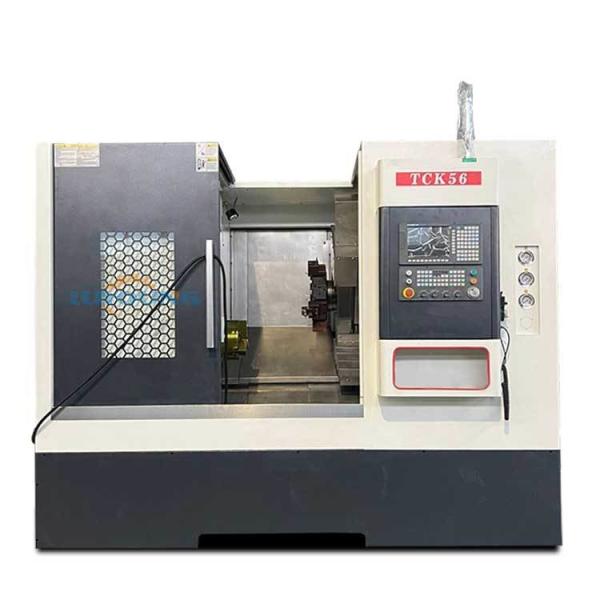 Buy cheap CNC Metal Lathe Machine TCK56 750mm Belt Drive Hydraulic Servo Turret Turning Lathes from wholesalers