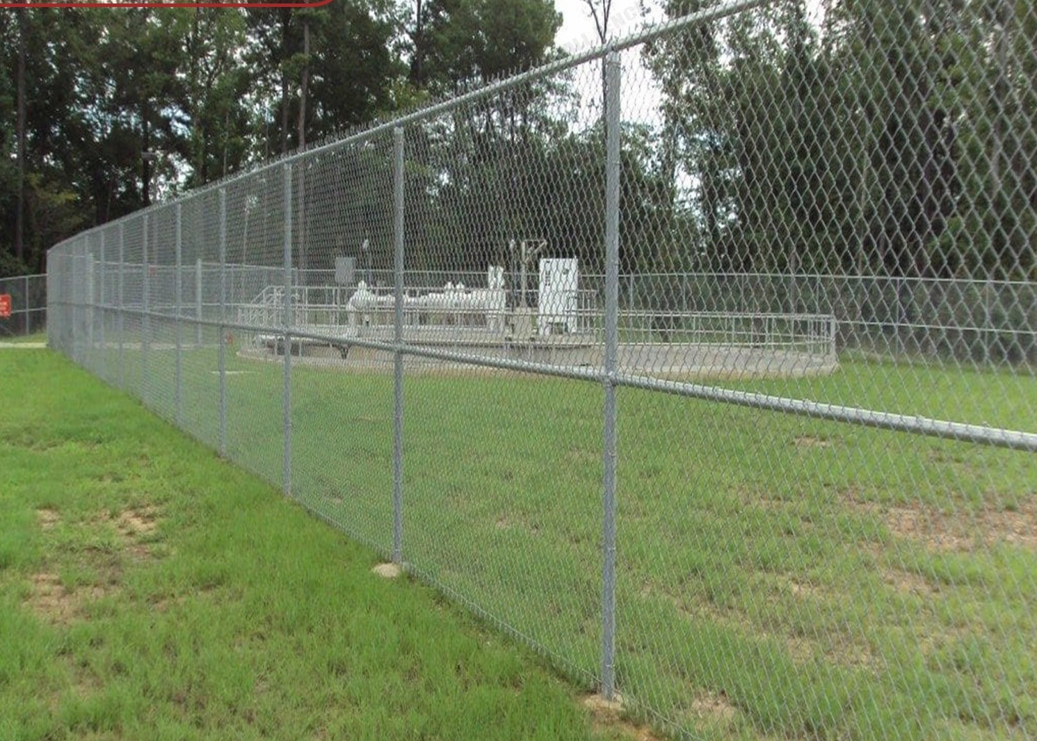 75x75 mm Wire Security Fence Panels / PVC Chain Link Fence galvanized