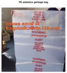 PE Asbestos Trash bag, PE asbestos waste bags 150microns thickness, Deposioble