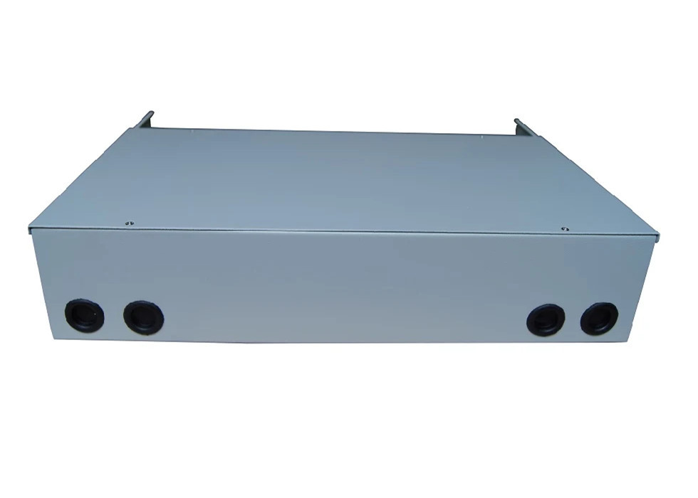 Rack Mounted ODF Fiber Termination Fixed 2U 48 Core Fiber Optic Termination Box