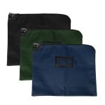 LAMINATED NYLON HIPAA LOCKING COURIER BAGS W/ HANDLES - 19W X 15H - READY TO