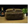 Buy cheap 15" Small Multi Pocket Convertible Genuine Leather Backpack from wholesalers