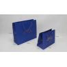 Buy cheap C1S C2S Glossy Coated Personalized Paper Bags Sea Blue Garment Shopping Paper Bags from wholesalers