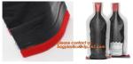 Zip sealed liquor bubble bags bottle protector Travelling liquor bubble sleeves