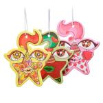 Star Style Black Hanging Paper Air Freshener Scents Card