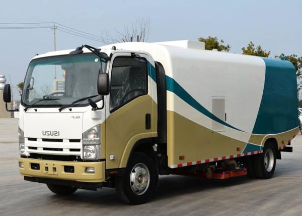 Buy cheap ISUZU 9CBM Road Sweeper Truck 4x2 Vacuum Sweeper Road Washing Truck from wholesalers