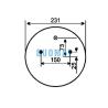 Buy cheap 1R11-111 Air Suspension Air Spring Goodyear W01-M58-6297 Mercedes Benz Truck Axle Shock Absorber from wholesalers