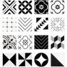 Buy cheap Nordic INS Style Black White Glazed Porcelain Tiles 300*300mm For Floor And Interior Wall from wholesalers