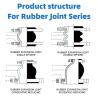 Buy cheap Large Diameter Pipes DN200-125 PN16 Concentric Reducer Flanged Rubber Expansion Joint from wholesalers