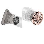 Fashionable Purple Energy Saving Lightweight Small Hair Dryer with ABS PC
