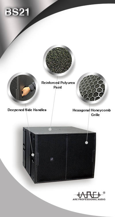 ARE Audio Passive 21 Inch 2400W High Power Bass Professional Audio Stage Subwoofer for Live Show