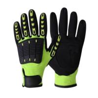 Buy cheap HPPE Knitted Black Mechanic Gloves EN388 Cut 5 Safety Gloves For Oilfield product