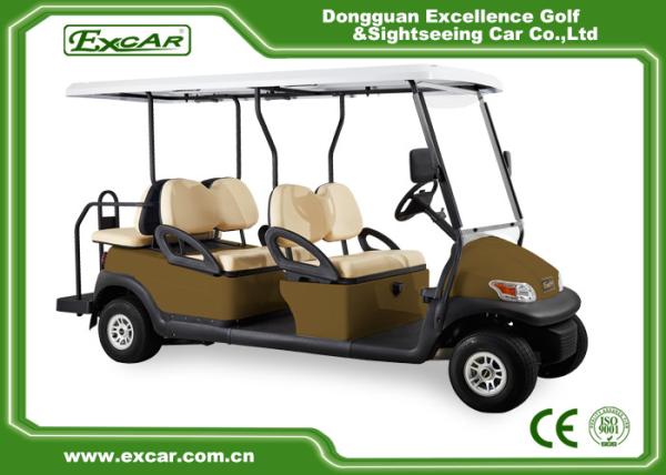 Buy cheap 4 wheel 6 seats golf car with flip seats 48V Battery Mini Electric Golf Carts from wholesalers