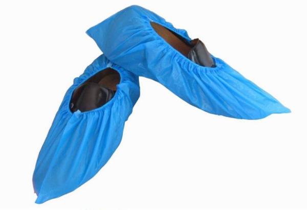 Buy cheap Lightweight Disposable Shoe Covers Waterproof Light Blue With Non - Skid Sole from wholesalers