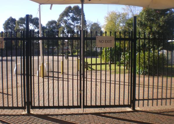 Buy cheap ISO certificate steel Welded wire Safety Fence Door from wholesalers