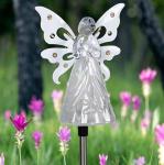 1 AA Batteries 4 Inches Solar Powered Angel Garden Stake