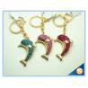 Buy cheap Novelty Dolphin Shape Crystal Lovely Metal Key Chains Women Bag Accessories from wholesalers