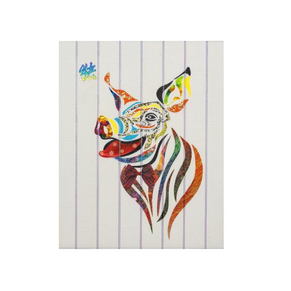 Buy cheap Twelve Animals Pig Chinese Zodiac Painting , Hanging Decorative Yarn Art Ribbon from wholesalers