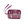 Buy cheap Cute OEM 9 PCS Fiber Complete Makeup Brush Gift Set Set Wine Red Case from wholesalers